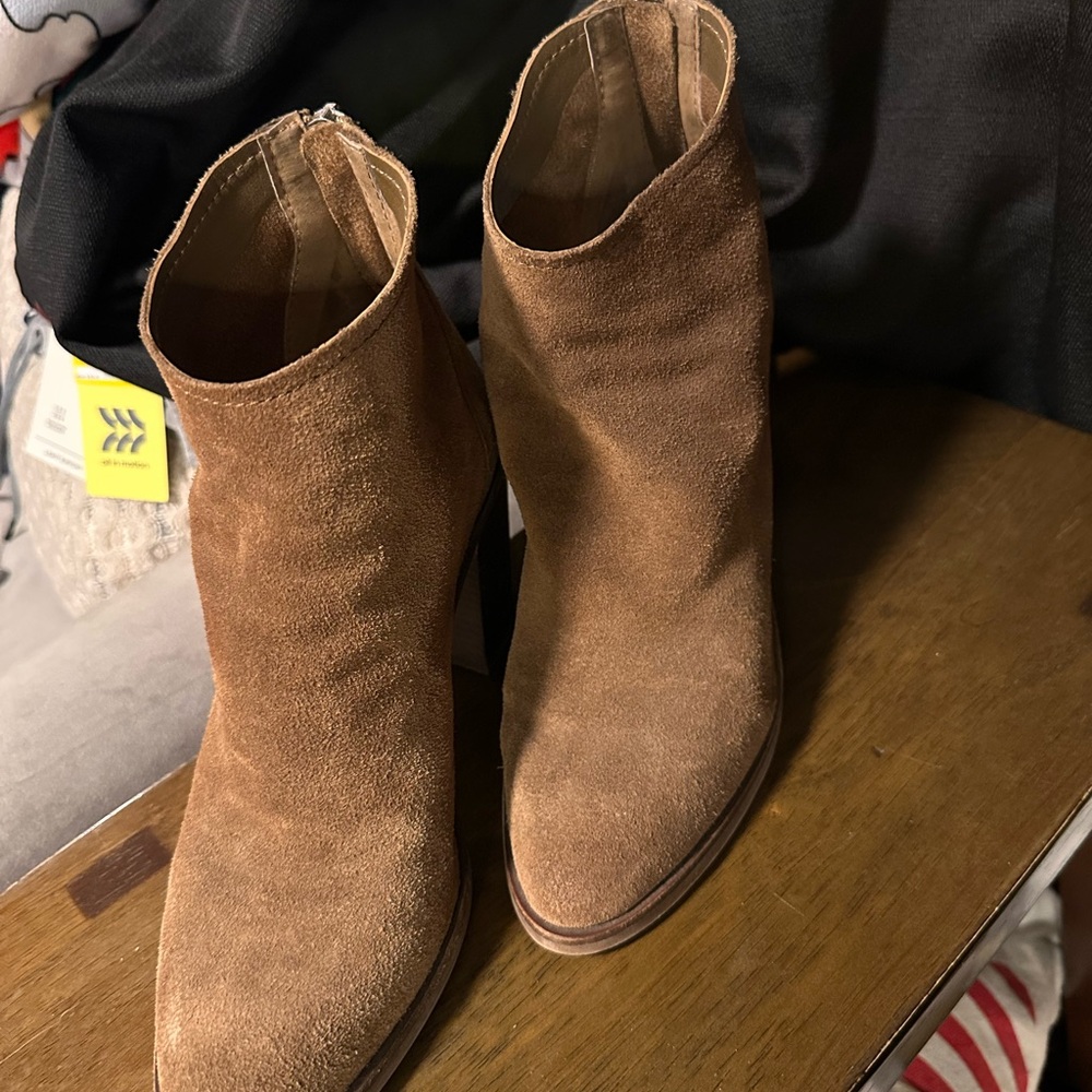 Brown Suede Ankle Boots